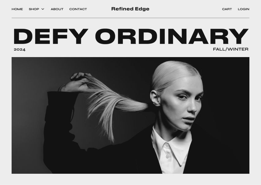 Luxury clothing example