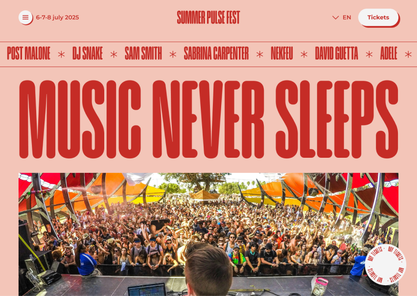 Music festival example